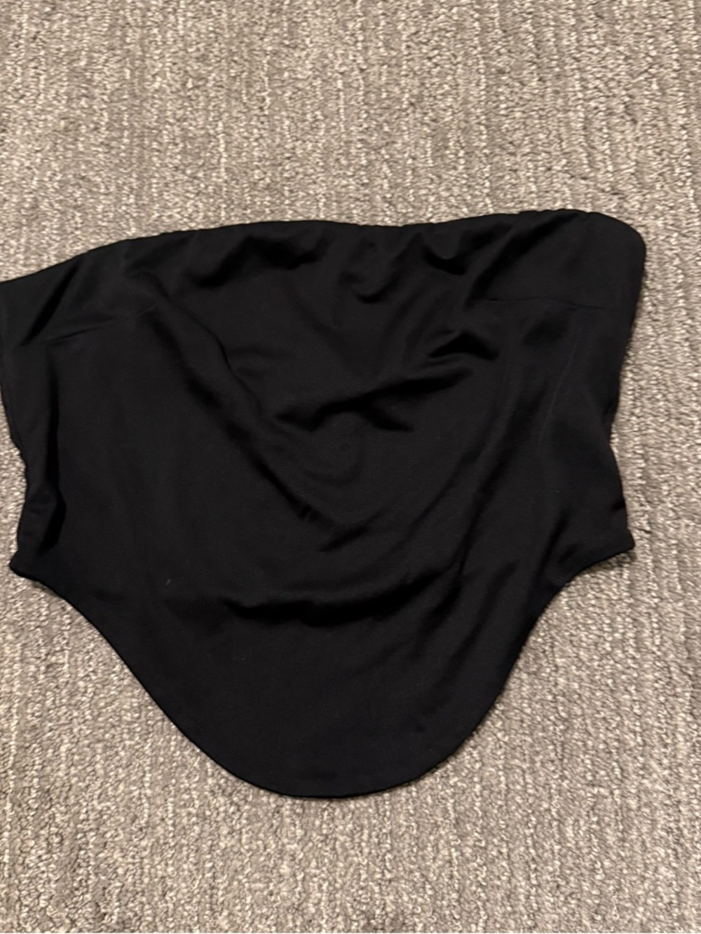 Black Strapless Top Tiger Mist